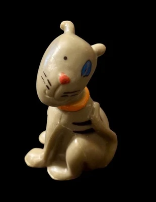 Caillou Gilbert Kitty 2” PVC Figure Figurine! Gray Cat PBS Kids TV Collectible - Image 1 of 4