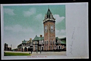 Portland ME View of Union Station published by G.W. Morris SHIPS FREE - Picture 1 of 2