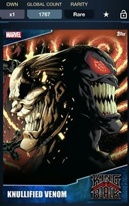 2020 Topps Marvel King In Black Knullified Venom Volume 1 - Blue Roster Card - Picture 1 of 1