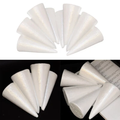30pcs Cone Shape Modelling Polystyrene Styrofoam Foam Ornaments Balls for - Image 1 of 4