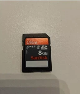 SanDisk Ultra SD Camera Memory Card 8GB 20MB/s* - Picture 1 of 2