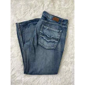 Flypaper Faded Medium Wash Blue Denim Bootcut Jeans Men’s Size 38x29 - Picture 1 of 5