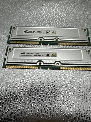 Lot of 2 Samsung 0302 128MB/4 MR16R1624DF0-CT9 1066-32P 102 Memory RAM  - Image 1 of 2
