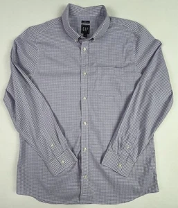 GAP Herren XL Slim Fit Lavendel Kariert Langarm Oberhemd Baumwolle R2 - Bild 1 von 18