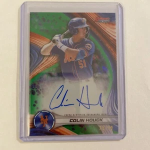 2024 Bowman's Best Green Refractor Colin Houck Auto 76/99 New York Mets - Picture 1 of 2