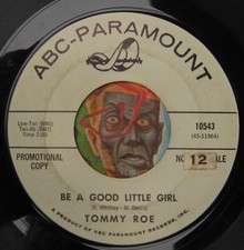 HEAR Tommy Roe 45 Carol / Be A Good Little Girl ABC rockabilly rocker teen