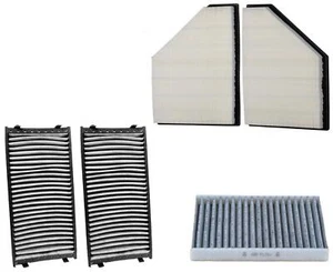 For BMW X5 4.8L 2007 2009 2010 Air Filter Primary & Recirculation Cabin Filters - Picture 1 of 7