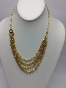 $50 Anne Klein Multi Row Shaky necklace AK 88B - Picture 1 of 1