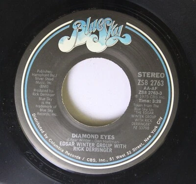 NM! 45 Edgar Winter Group w/ Rick Derringer - Diamond Eyes / Infinite Peace In R Foto 1 de 2