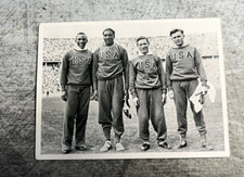 1936 PET CREMER OLYMPIA JESSE OWENS 4X100M #12 Rookie Card RC Olympics USA MINT