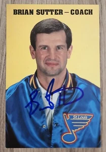 Brian Sutter Signed Photo Card NHL St Louis Blues Hockey Legend RAD - Picture 1 of 1