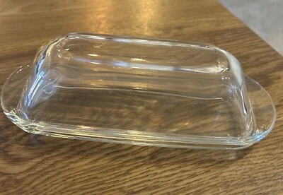 Anchor Hocking Clear Glass Butter Dish &  Lid Also Works With Margarine!!!!!!!!! - Image 1 of 4