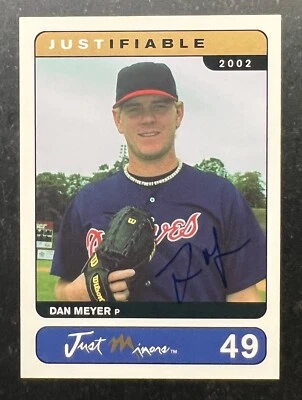 2002-3 Justifiable Autograph Dan Meyer #49 404/500 - Image 1 of 2