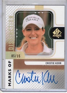 2012 UD SP Authentic LPGA golf Cristie Kerr Marks of Distinction auto /35 card - Picture 1 of 2
