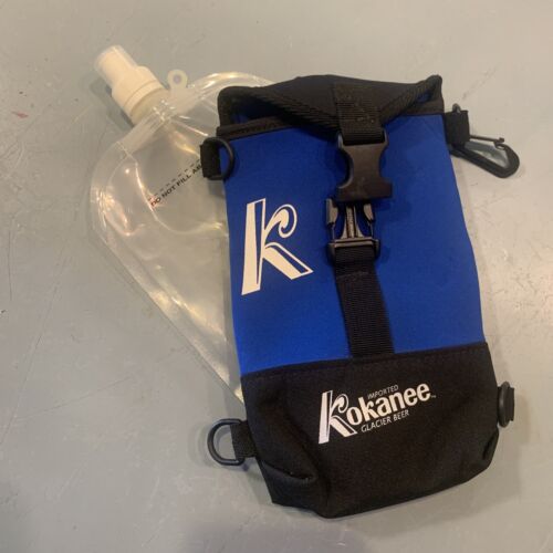 Rare Kokanee Beer Neoprene Refillable Water Drink Holder Shoulder Strap Belt