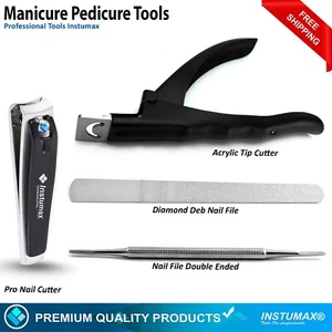 Manicure & Chiropody Nail File Beauty Acrylic Tip Cutter Artificial Nail Clipper - Picture 1 of 5