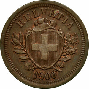 [#651864] Coin, Switzerland, Rappen, 1900, Bern, MS, Bronze, KM:3.1