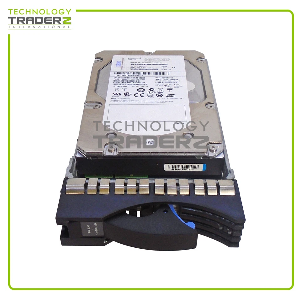 Lot Of 2 42R6691 IBM 139GB 15K SAS 3G 16M 3.5" HDD 1MG200-039 42R8463 * Pulled * - Image 1 of 1