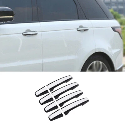 Para Jaguar E-PACE 2018-2020 Negro Blanco Exterior Manija Puerta Lateral Marco Borde 4* Foto 1 de 4