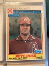 1986 Topps Ralston Purina Company 1st Annual 33 baseball card set