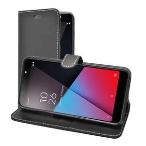 Funda Billetera Abatible Cuero PU en Varios Colores Cubierta Para Vodafone Smart N9 Lite - Imagen 1 de 8