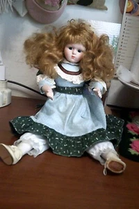 bambola in ceramica h.cm 46 vintage senza marchio leggi - Picture 1 of 7