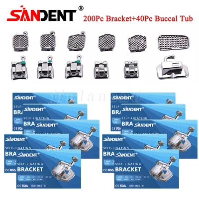 Dental Autoligado Brackets Roth 022 Ganchos 345 - Image 1 of 4