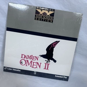 DAMIEN "OMEN II" OMEN 2 laserdisc LD Widescreen CULT HORROR SEALED - Picture 1 of 15