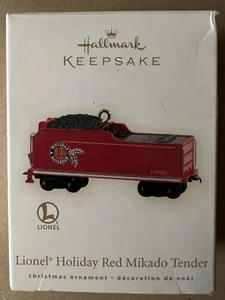 2009 Hallmark Lionel Holiday Red Mikado Tender Keepsake Xmas Ornament New - Picture 1 of 2