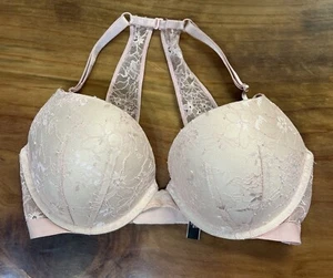 Victoria's Secret BH Damen 32DD Blumen Haken & Ösen Push-Up sehr sexy Racerback - Bild 1 von 6