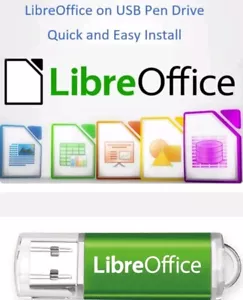 LibreOffice on USB Pen Drive Office Suite 2023 Compatible with Word/Excel/PDF - Picture 1 of 4