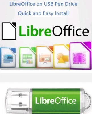 LibreOffice on USB Pen Drive Office Suite 2025 Compatible with Word/Excel/PDF - Image 1 of 4