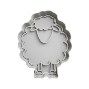 Sheep Cookie Cutter & Embosser - Picture 1 of 1