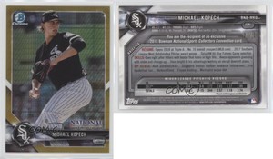 2018 Bowman Chrome National Convention Gold Prism Refractor /50 Michael Kopech