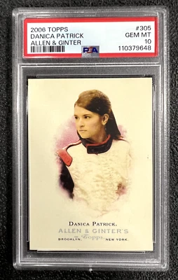 2006 Topps Allen & Ginter Danica Patrick - PSA GEM MT 10  - Image 1 of 2