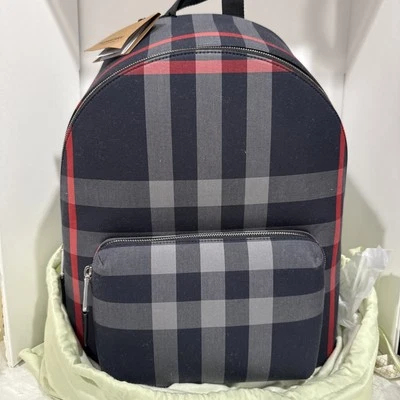 Burberry Jeff Check Canvas Backpack NWT and Dust Bag Original Price $1350 - Image 1 of 4