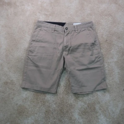 Volcom Chino Shorts Men's 31 Beige Flat Front Skater - Image 1 of 4