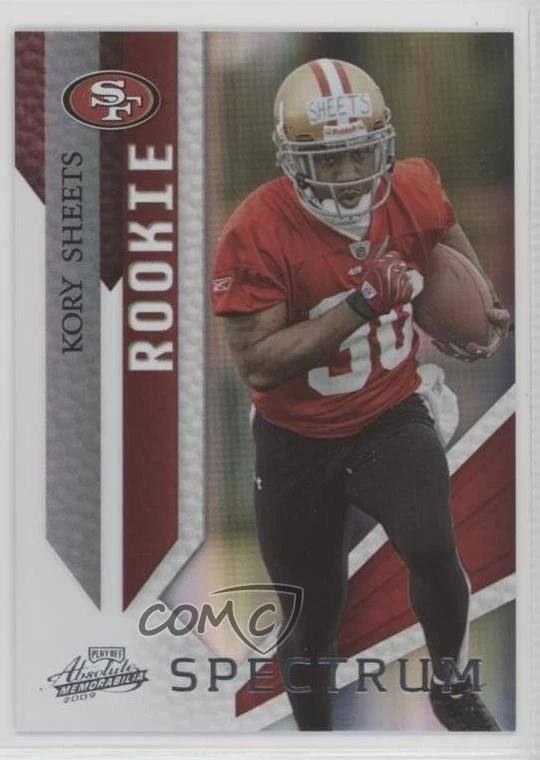 2009 Playoff Absolute Memorabilia Spectrum Silver /25 Kory Sheets #161 Rookie RC - Image 1 of 2
