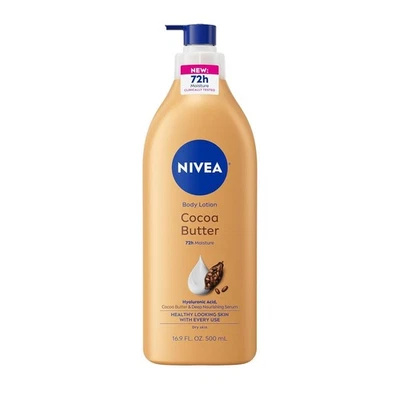 NIVEA Loción Corporal Manteca de Cacao para Piel Seca con Ácido Hialurónico, Manteca de Cacao Foto 1 de 4