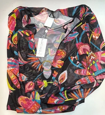 Nuevo con etiquetas Traje de baño Trina Turk Luminary Malla Junta tórica Cubrir Maxi Vestido Talla Grande Foto 1 de 3