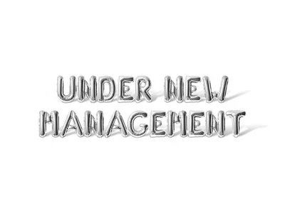 UNDER NEW MANAGEMENT Letter Balloon Banner - DIY Retirement Party Decorations - Image 1 of 4