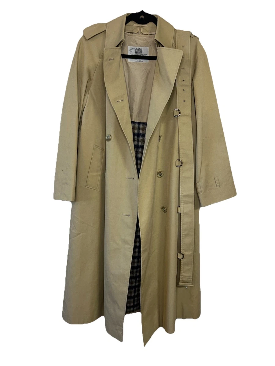 Aquascutum Trench Coat Solid Coats, Jackets & Vests for Women for