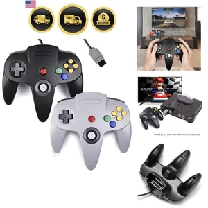 Mando retro con cable N64 Joystick Gamepad compatible con Nintendo 64 - Imagen 1 de 11