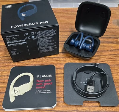 Apple Beats by Dr. Dre Powerbeats Pro Ear-Hook Wireless Headphones - Navy - Image 1 of 4