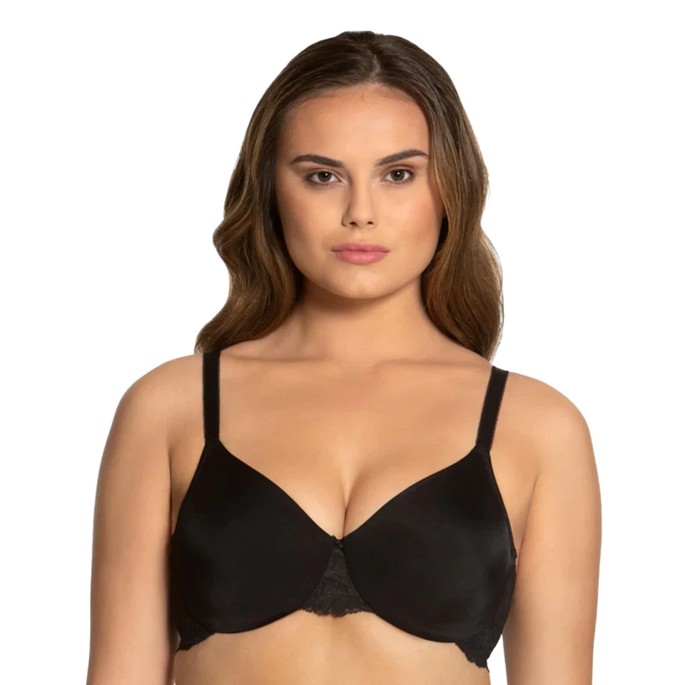 Dominique Womens Lena Everyday Lace Minimizer Bra Black 7309 Size 30F