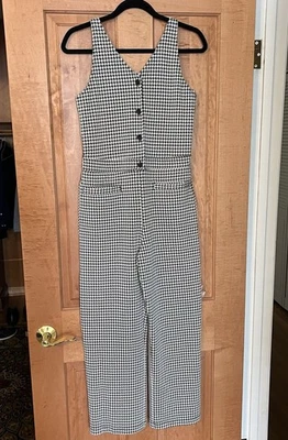 Abercrombie Kids Black/White Houndstooth Jumpsuit - Size 15/16 - Only Worn Once! - Image 1 of 4