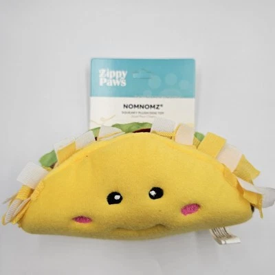 Zippy Paws Nomnomz Taco Squeaky Plush Dog Toy 7" - Image 1 of 4