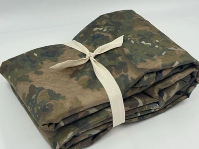 New west elm Tapestry Tree Duvet Cover Full Queen Brown Green - Image 1 of 4