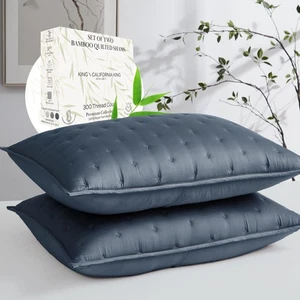 , Inc. King Size Pillow Shams, Hotel Quality, 300 Thread Count Luxury Rayon D... - Bild 1 von 6