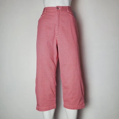 Pantalones capri Lee Red Gingham vintage años 90 Foto 1 de 4